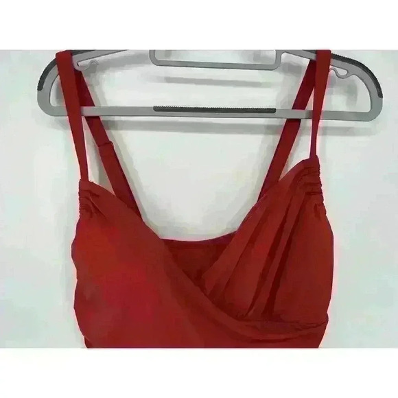 CALIA Women's Plus Size Ruched One Piece Swimsuit Rosewood Size 20 NWT - Picture 2 of 7